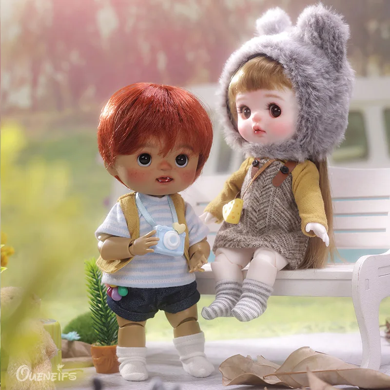 Omelet 1/6 BJD кукла срезанная Одежда Куртка и красная шляпа Смола Искусство игрушки Сюрприз подарок куклы для девочек