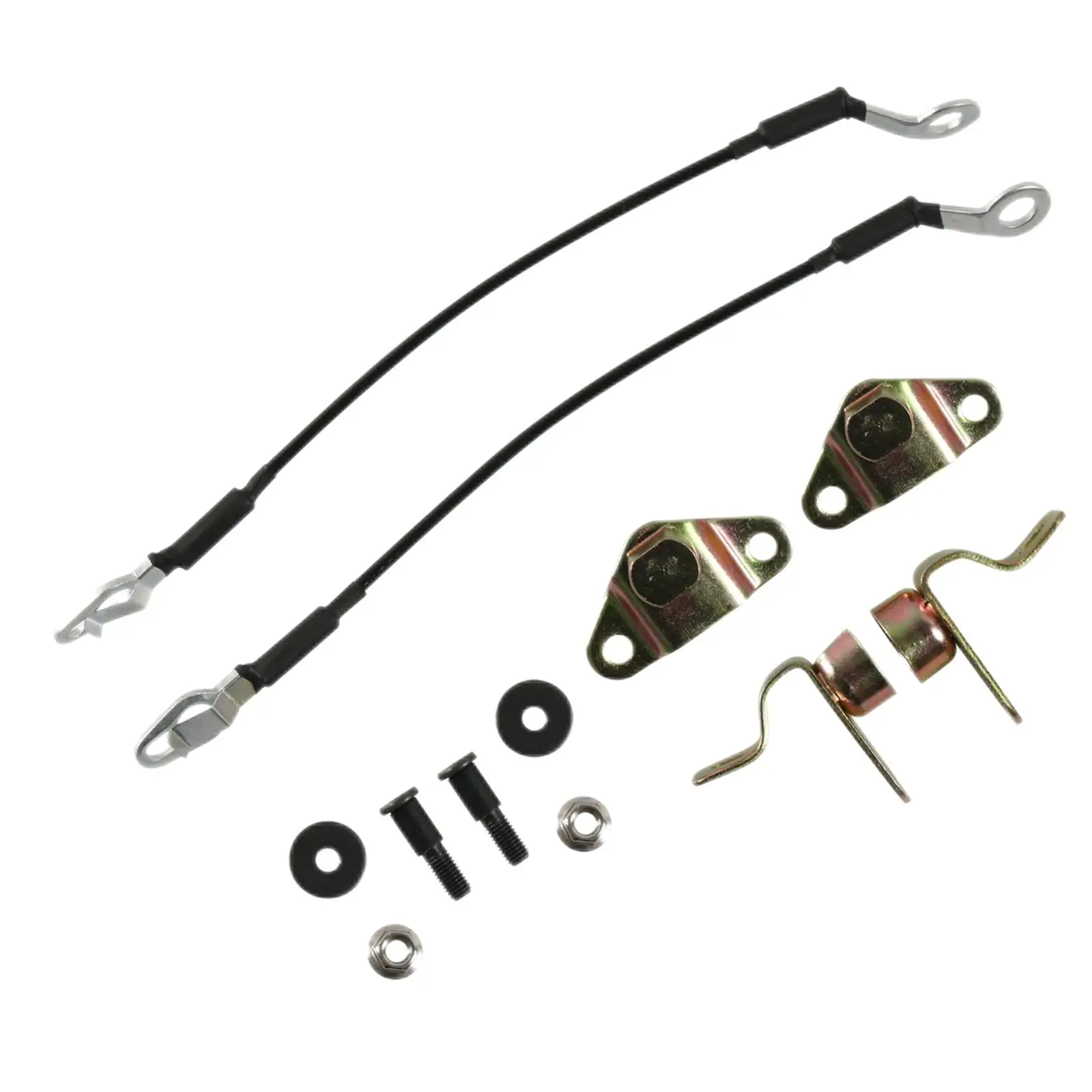 Tailgate Hinges Cables Kit 4 Hinges 2 Cables Bolts Pull Cord Repair Kit for 1500 2500 3500 11570162 88980510