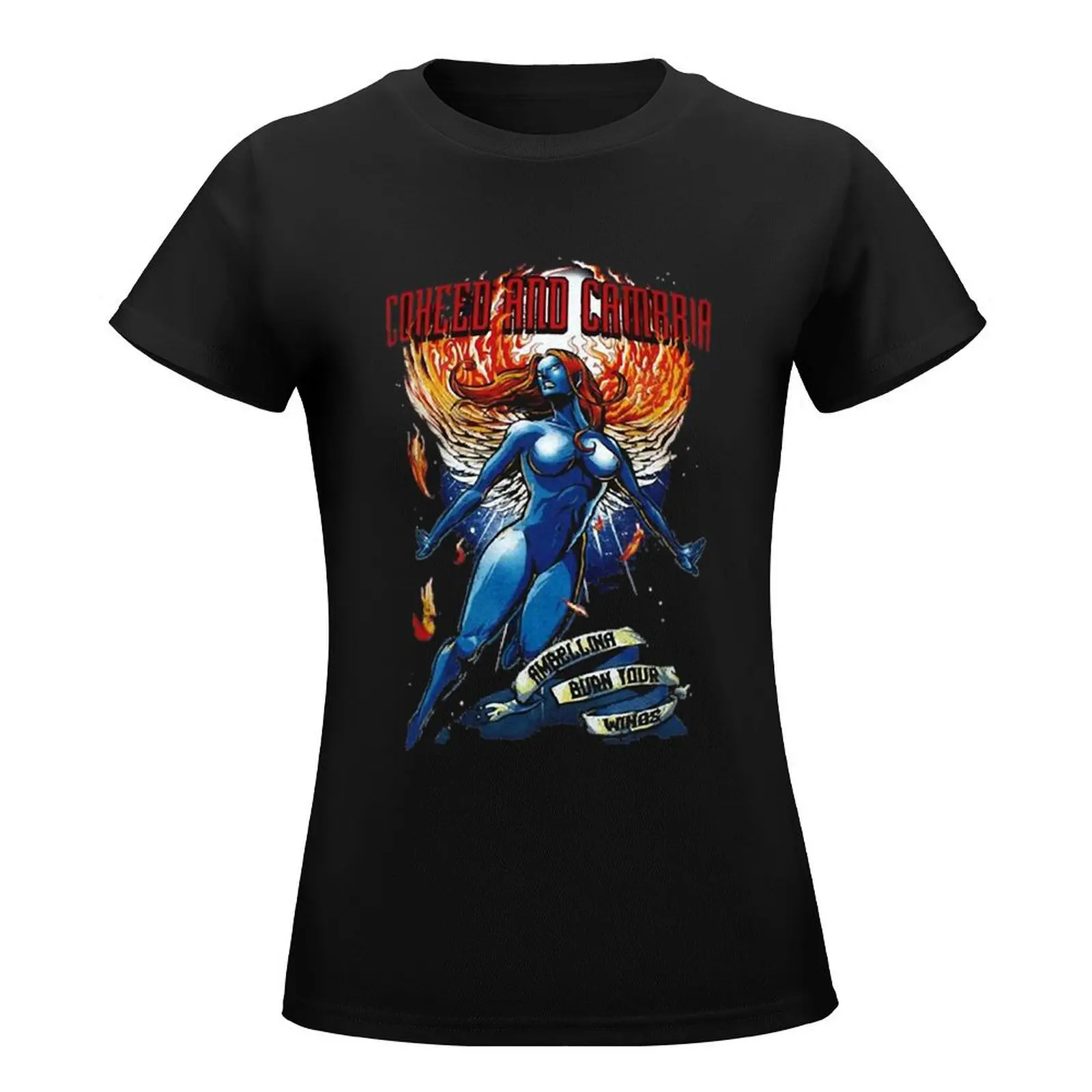 coheed and cambria band rock cam T-Shirt graphics Aesthetic clothing plus size tops summer blouses woman 2024