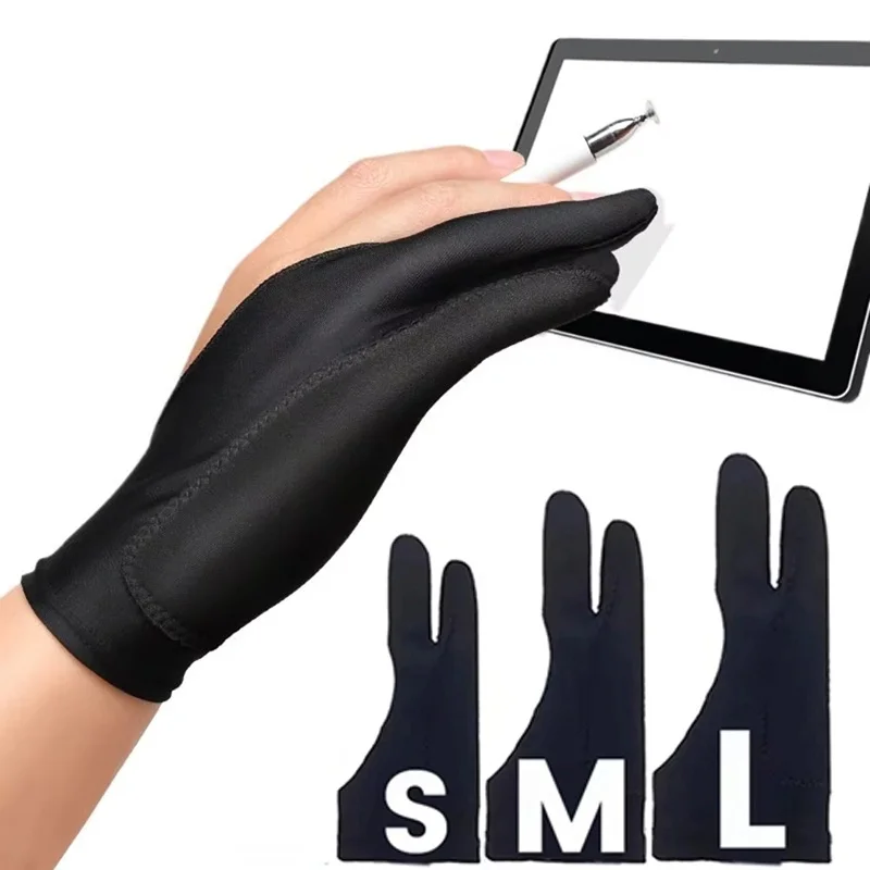 1Pcs Drawing Glove S/M/L Size Palm Guard Smooth Tablet Drawing Control For Pencil Apple iPad Air Tablet Artist Glove Accessories