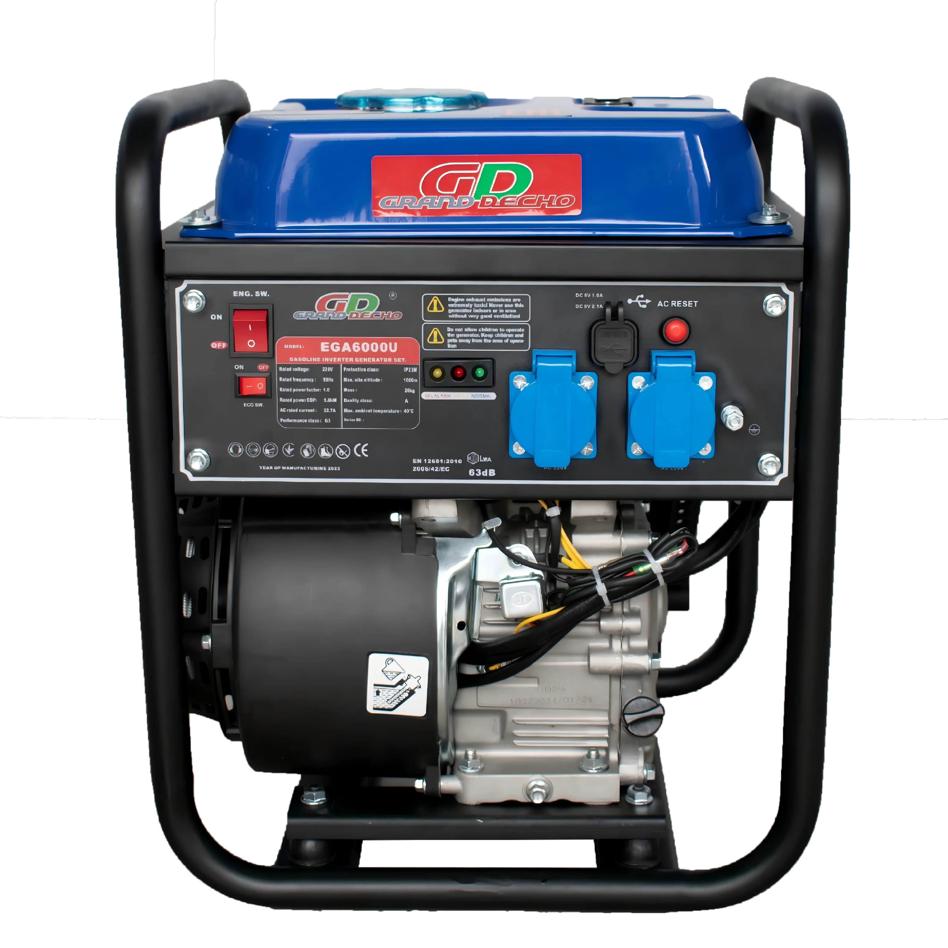 

Портативный генератор Customized EAG6000U 6000 Вт для домашнего резервного питания, кемпинга на открытом воздухе, аварийных ситуаций, с сертификацией EPA