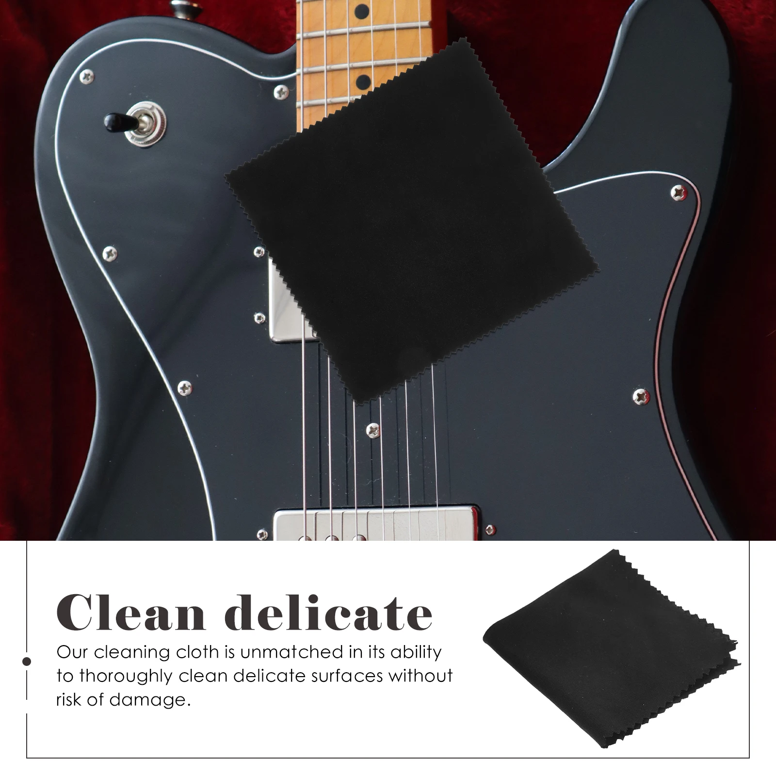 

10 Pcs Musical Instrument Cleaning Cloth Piano Guitar Microfiber Rags Care Polishing