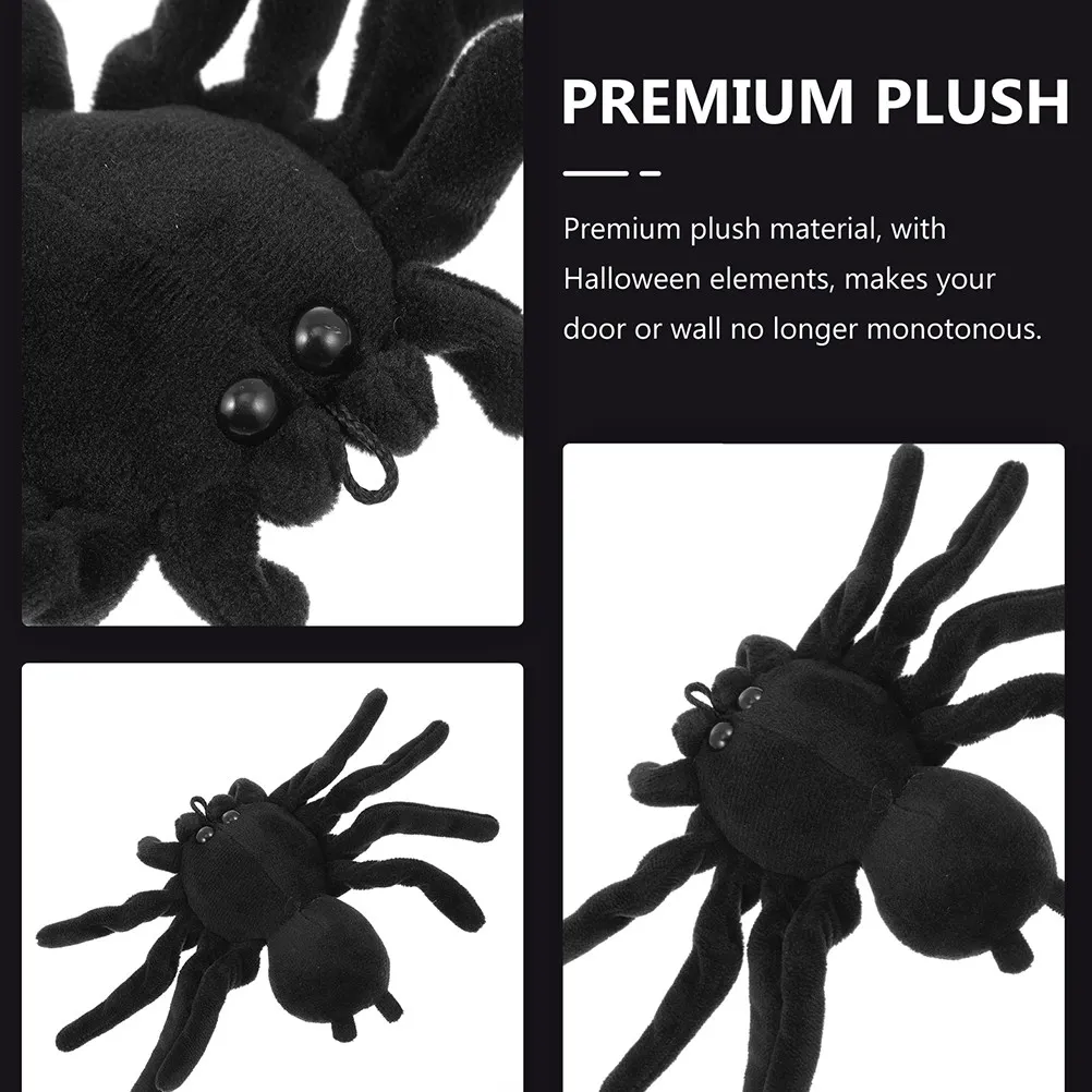 2Pcs Spider Brooch Shaped Novelty Elegant Badge Lapel Pin Halloween Party Festival Decorative Brooch Gift for Women Fashion