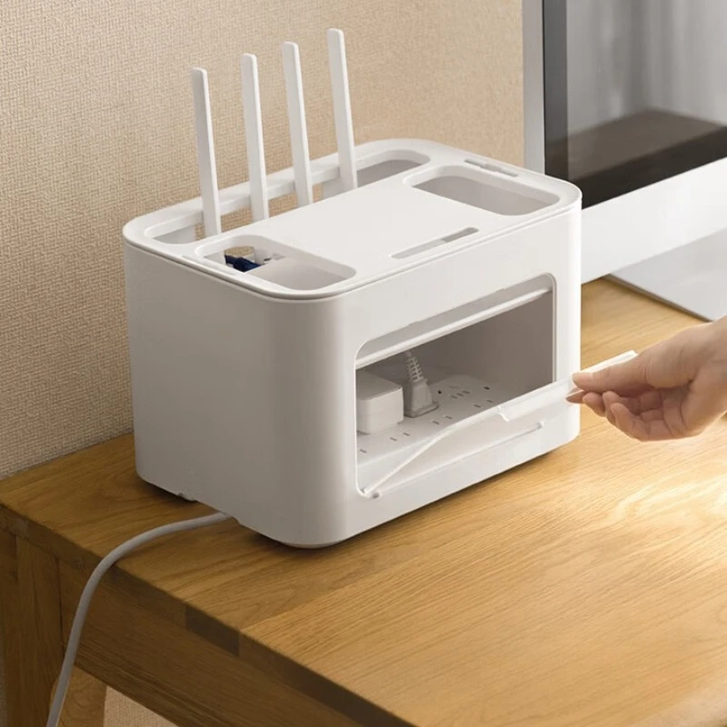 

Countertop Router Storage Box Shelf Desktop Storage Box