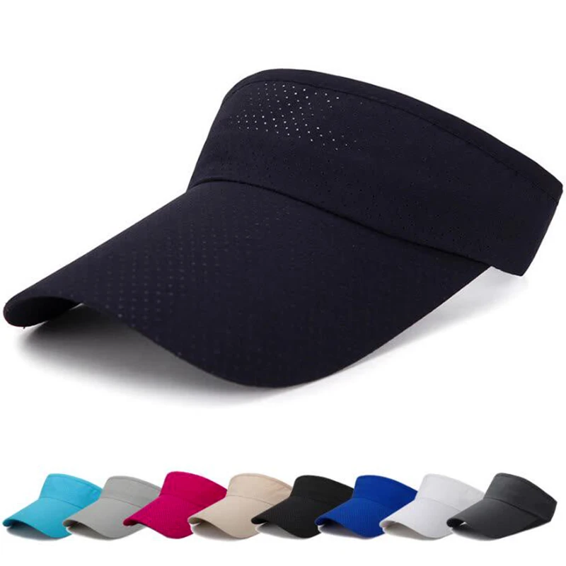 Fashion Summer Sport Outdoor Sun Hats Big Brim Empty Top Baseball Caps Quick Dry Hats for Women& Men Golf Hat
