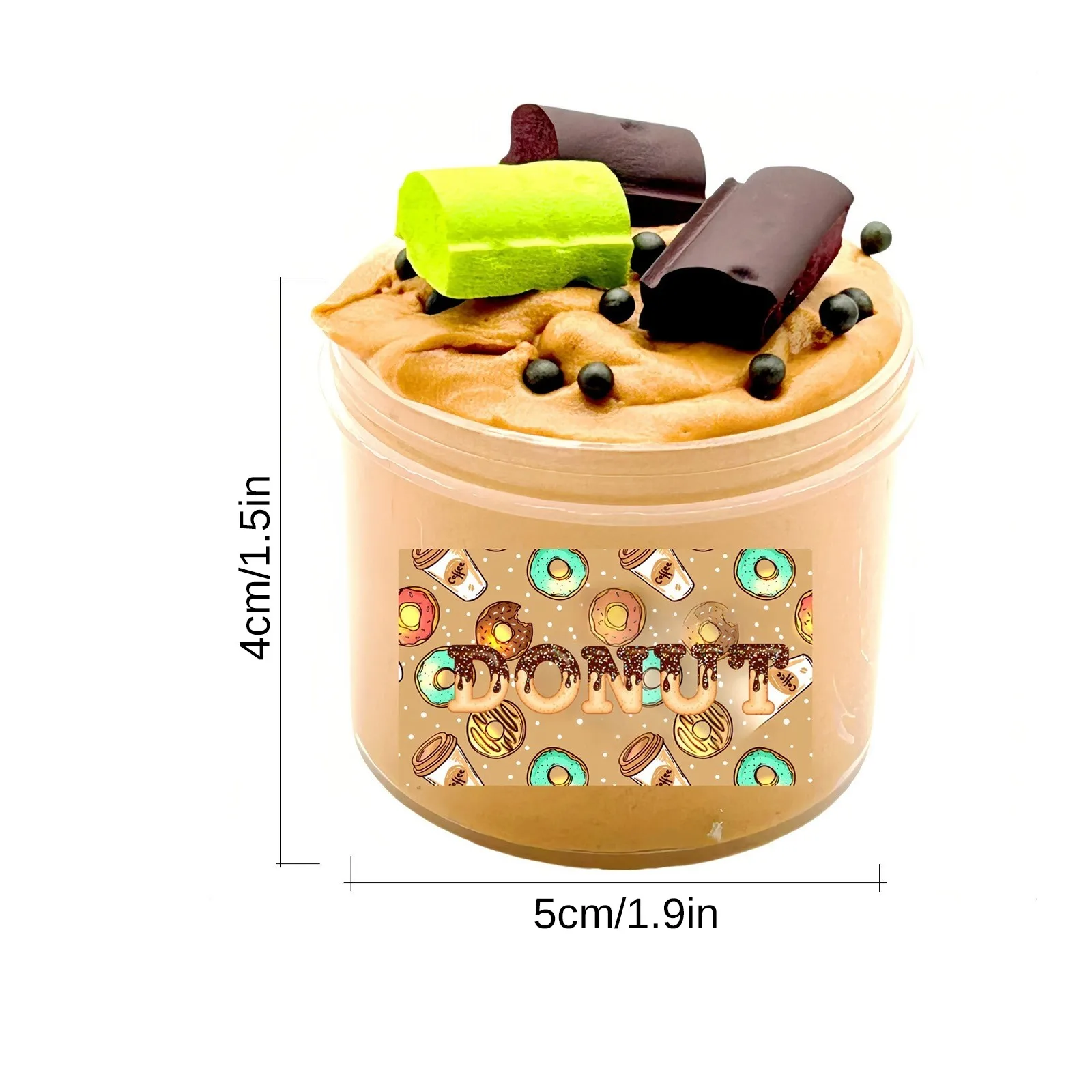 لتقوم بها بنفسك لوازم الوحل الفاكهة الروائح رقيق الطين دونات الديكور الطين القطن الطين الضغط الناعم اليدوية الوحل اللعب