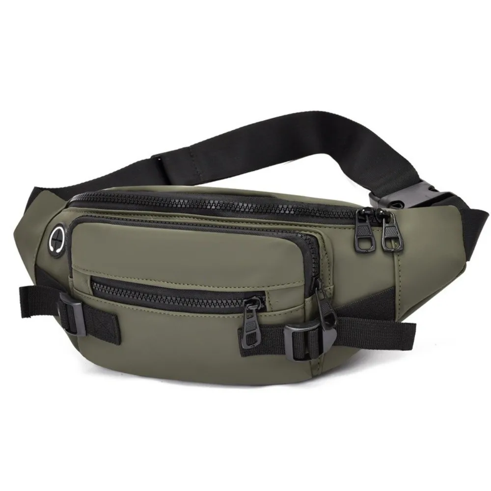 Versatile Oxford Cloth Men Waist Pack Multi-pocket Sling Chest Bag Single Shoulder Waterproof Fanny Pack Hiking