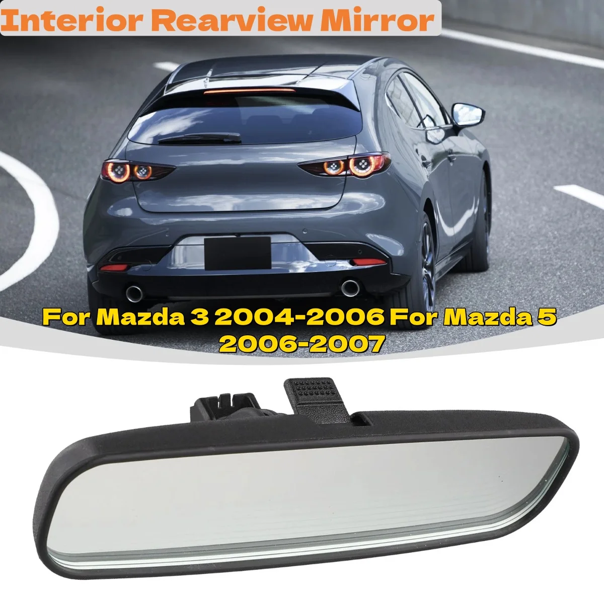 

Interior Rearview Mirror Car Rear View Mirror Replacement For Mazda 3 2004-2006 For Mazda 5 2006-2007 BP4K69220