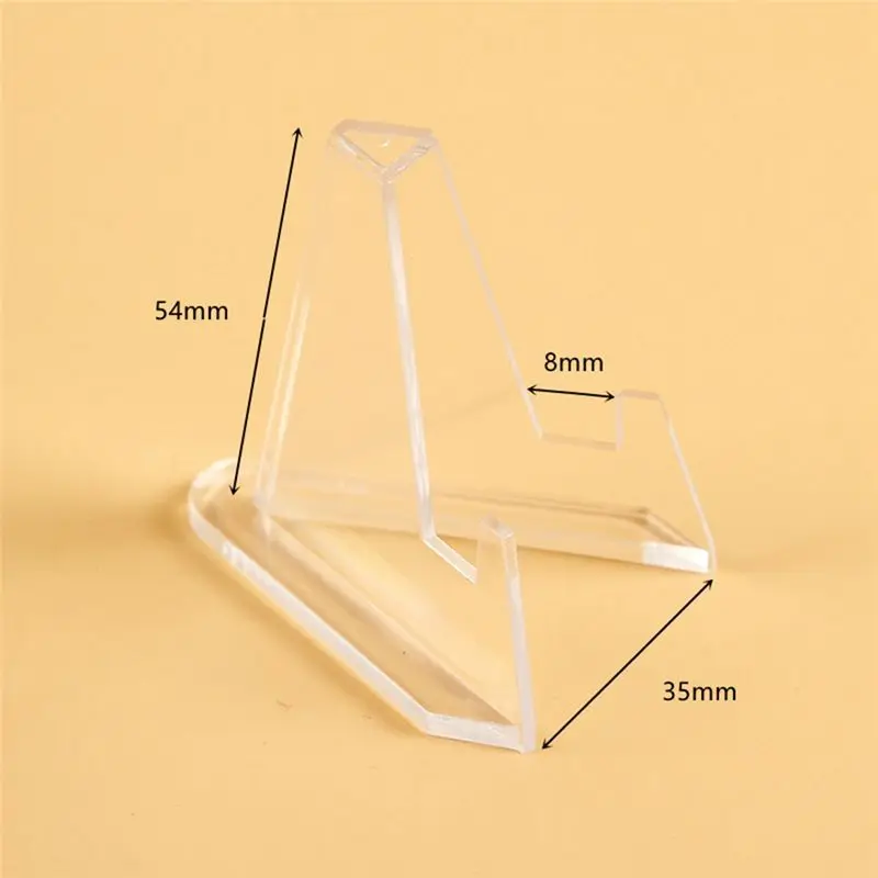 A56K 20 Stück Transparente Acryl-Münzhalter Kleine Aufsteller Ständer für Gedenkkarten und Münzkapseln