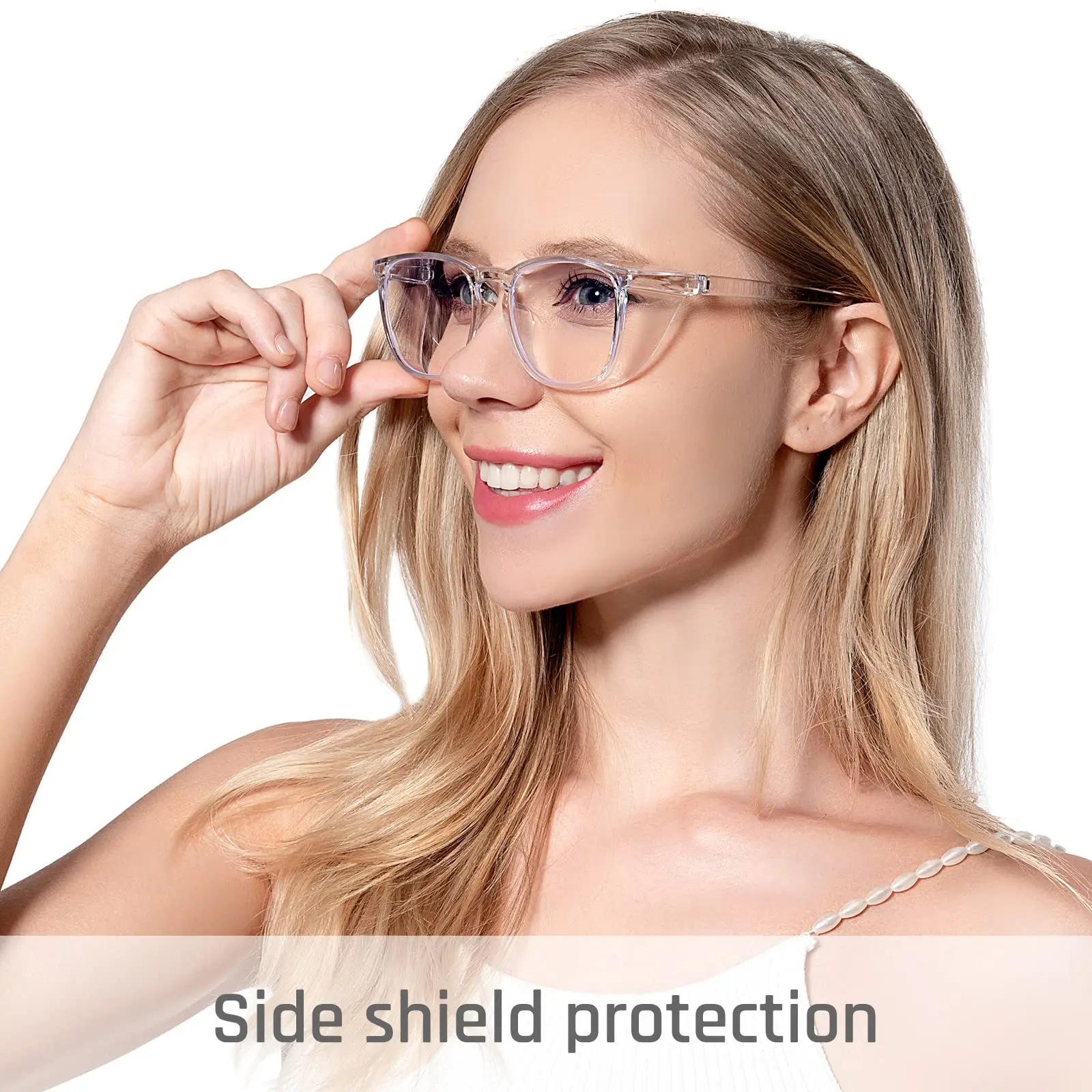 Klare Schutzbrille, niedliche Schutzbrille für Frauen, Augenschutz mit Antibeschlag-Linse, kratzfestes Arbeitsglas für Männer und Krankenschwestern – Detail 6