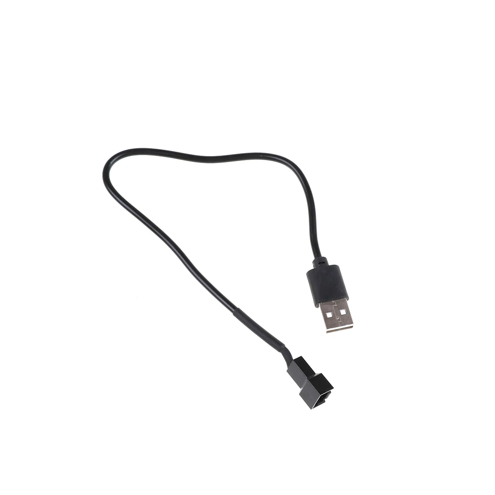 USB 2.0 A Male To 3-Pin/4-Pin Connector Adapter Cable For 5V Computer PC Fan