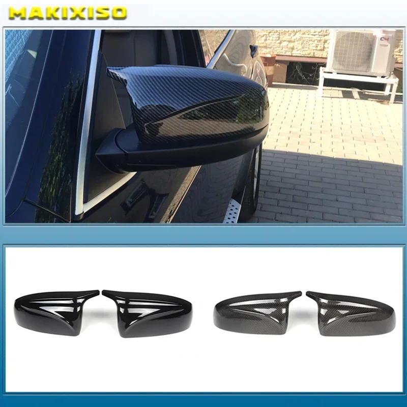 

For 2007-2014 BMW X5, X6 (E70 E71 E72) Rear View Mirror Cap Cover Carbon Fiber Pattern 51167180725 51167180726