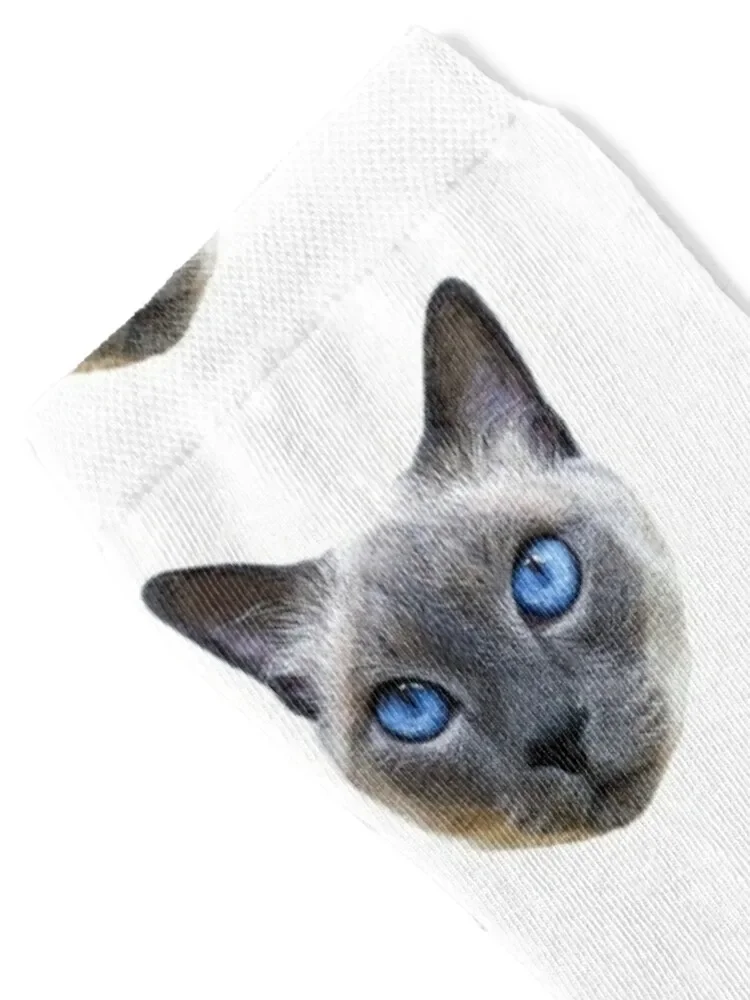 Siamese Cat Blue Eyes Socks short gym Man Socks Women's