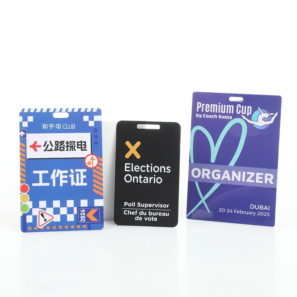 

Wholesale customized full-color printed logo 1mm Thickness PVC plastic ID card for exhibition activities, campus office