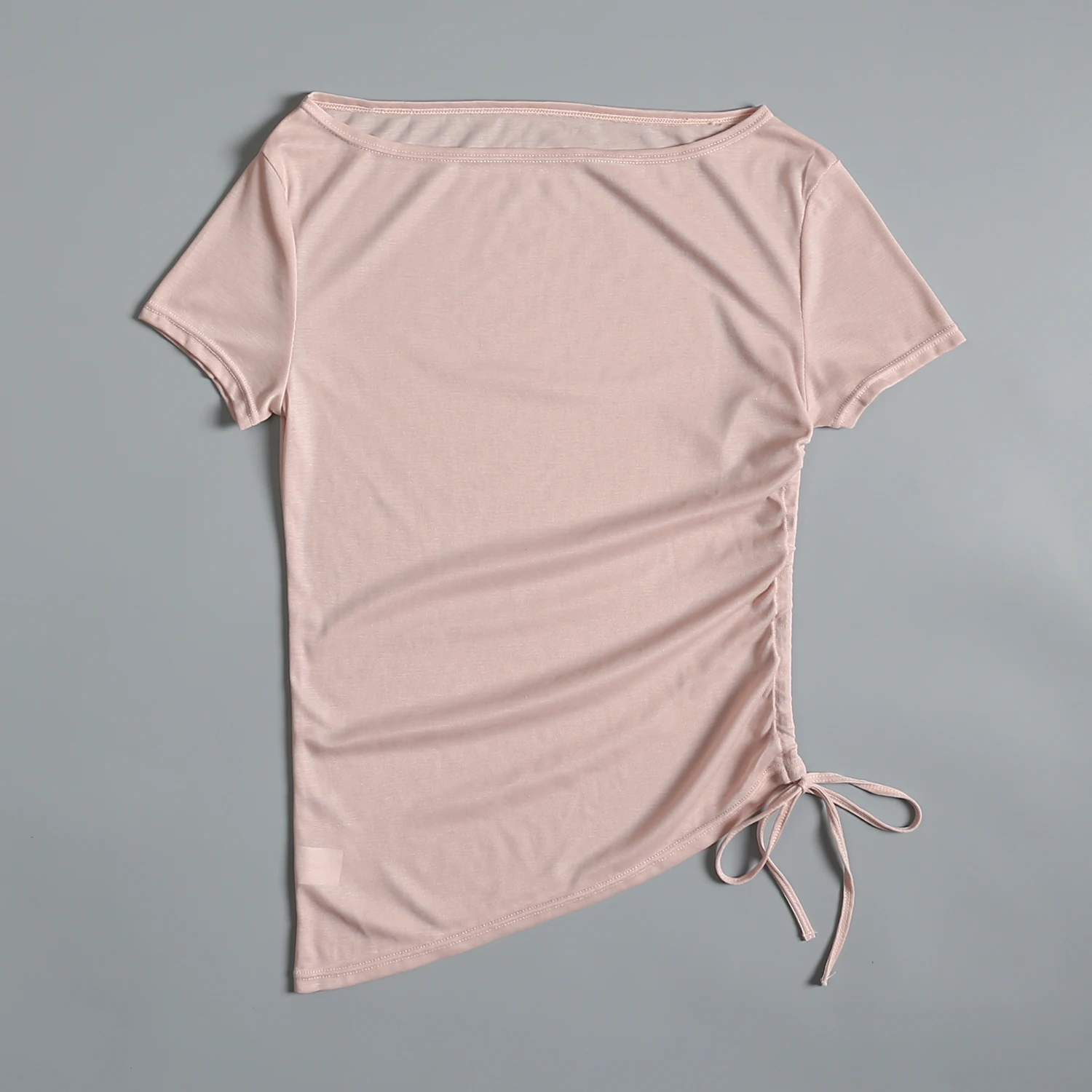 Women's Sporty Short Sleeve T-Shirt Breathable Quick Dry Running Yoga Gym Workout Shirt Slim Fit Polyester Lyocell Fiber