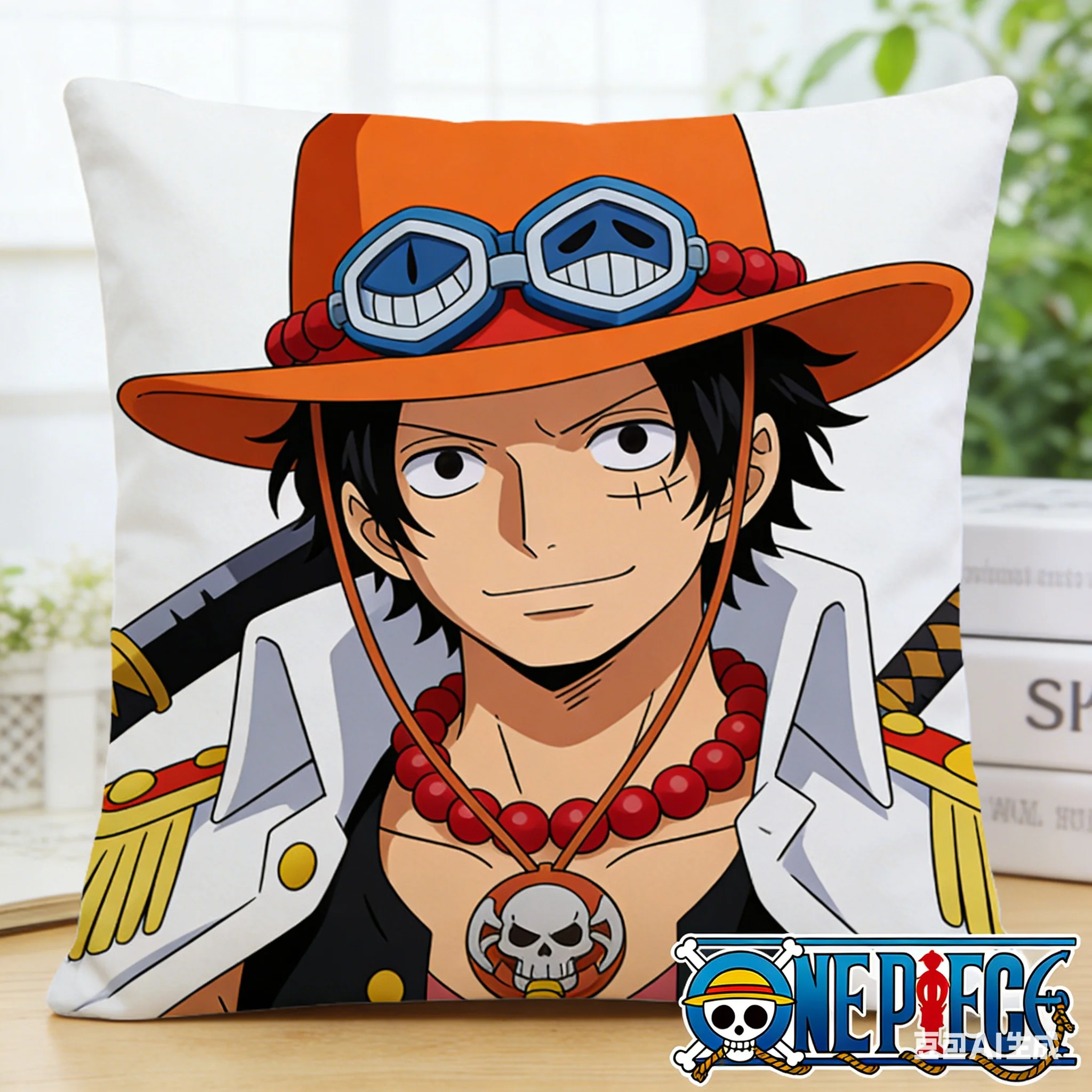 Anime One Piece Muster-Kissenbezug, dekorativer Kissenbezug zum Schlafen, für Sofa, Wohnzimmer und Schlafzimmer, Innendekoration, Akzent für Zuhause