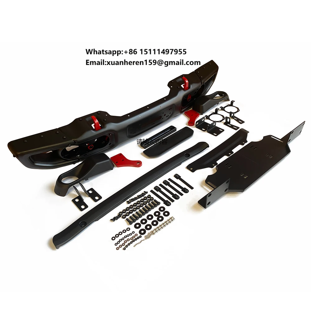 

Алюминиевый передний бампер для Jeep Wrangler JL RUBICON 2018-2022 с отверстиями для датчиков