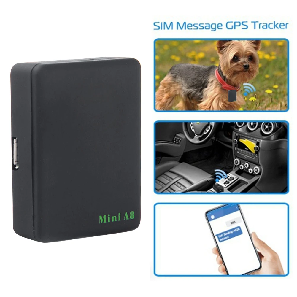 Portable GPS Tracker Smart Mini A8 Global Locator Vehicle Bike Car GSM/GPRS/GPS Tracker Kids Family Pet Tracking GPS Tracker