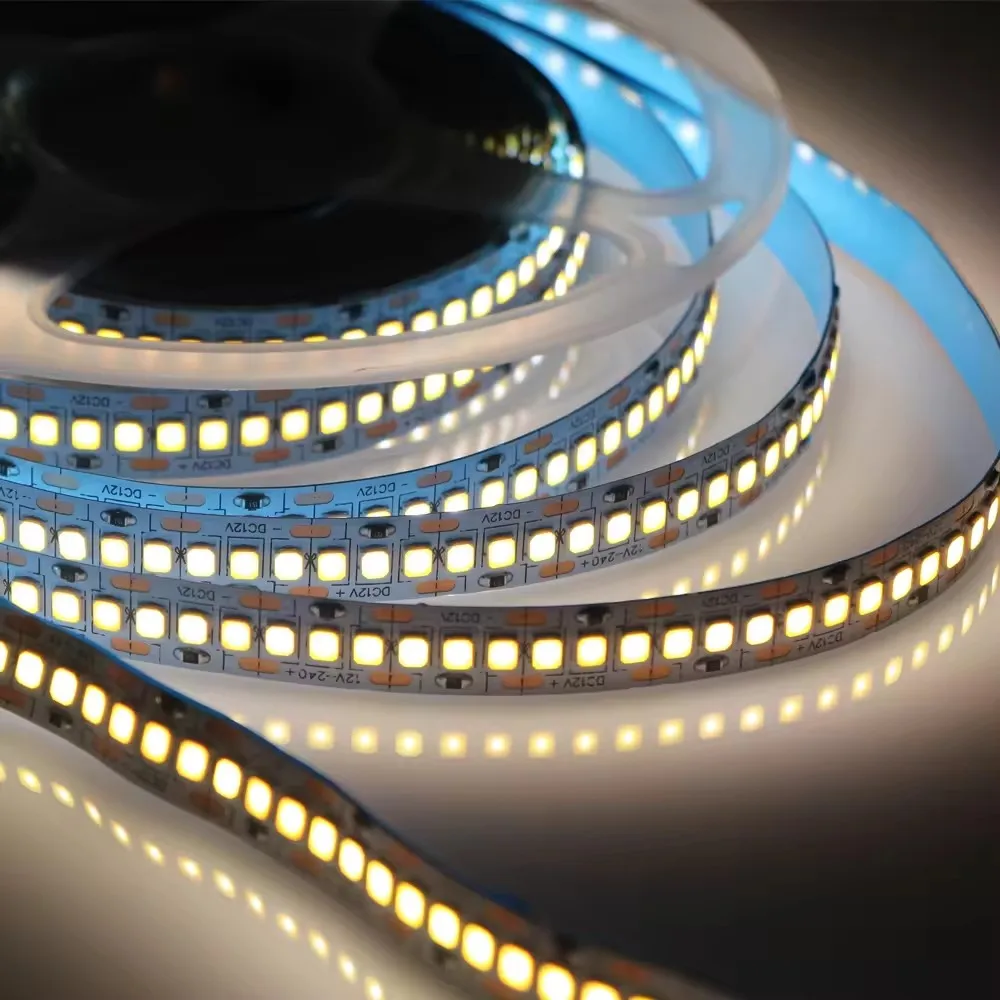 Imagem -05 - Super Bright Led Strip Fita Fita Flexível Macia 480leds m 30 w m 240 Leds 15 w m 3000k 4000k 4500k 6500k 12v 24v 10 Milímetros 15 Milímetros 5m