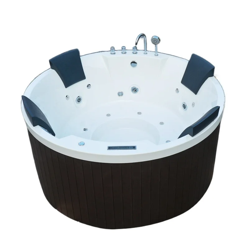 Acrylic recessed bathtub, hotel bed and breakfast outdoor spa bathtub basin