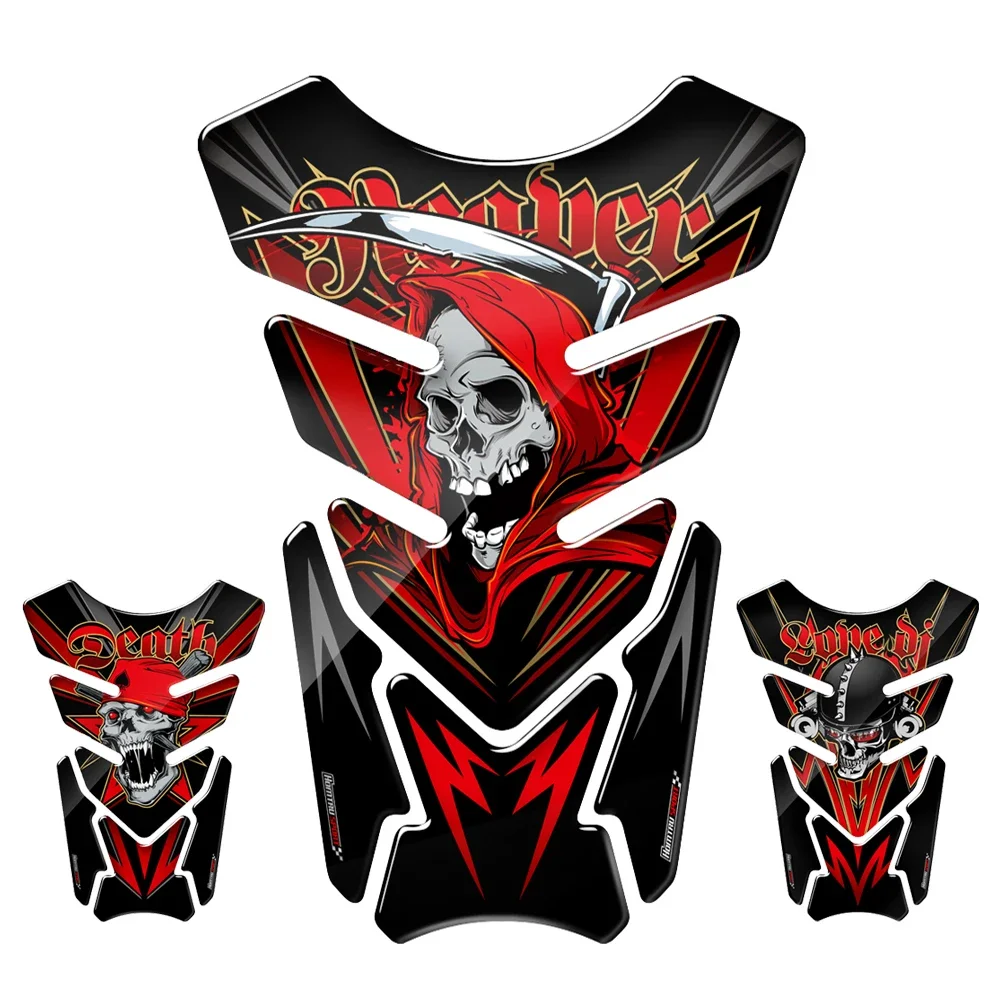 Universal Motorcycle Fuel Tank Stickers Decals Protector Pad