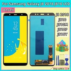 サムスンギャラクシーj8 2018 j810用のsm-j810mインチLCDタッチスクリーン,デジタイザーマウント,j810f, j810y用