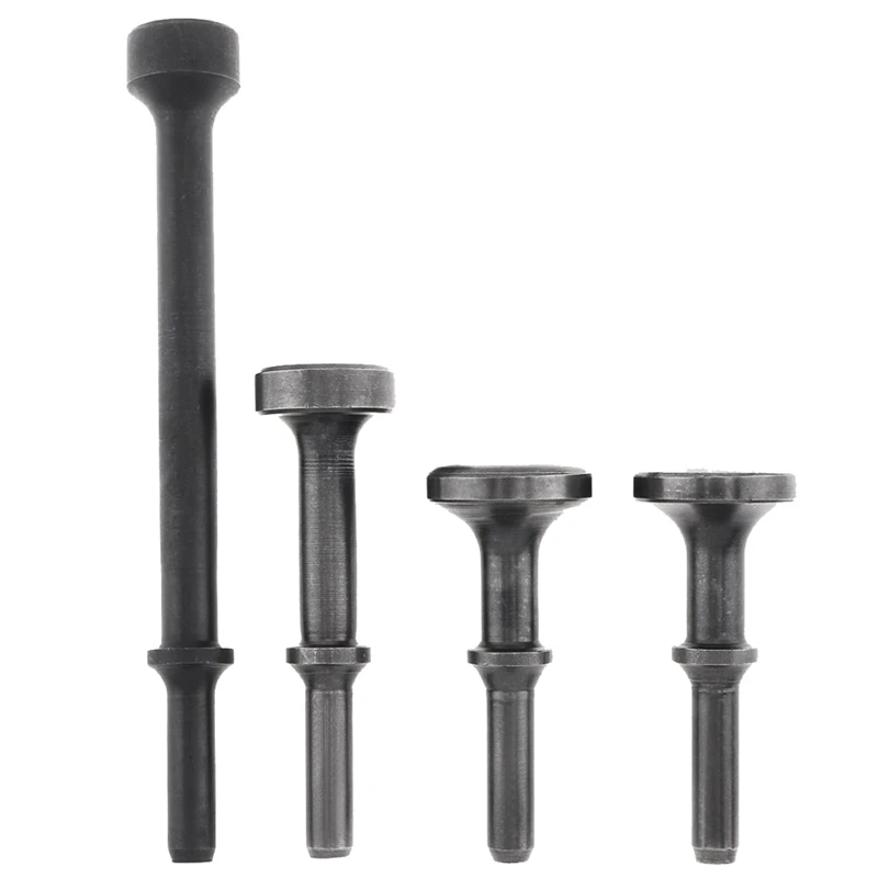 

4Pc Air Chisel Hard Steel Solid Impact Hammer Head For Knocking / Rusting Removal