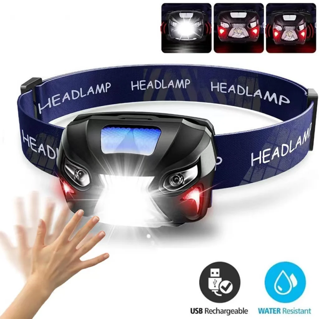 8 Mode Powerfull lamp Body Motion Sensor Flashlight Usb Rechargeable Led light Camping Torch Flash Light Lamp