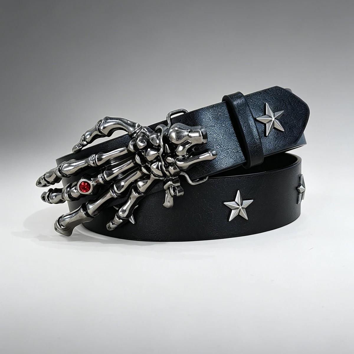 Neuer Retro-Herrengürtel im Bohemian-Stil, modischer personalisierter Gürtel für Männer und Frauen, Punk Gothic Rock Y2K Gürtel für Hosen und Jeans. – Detail 2