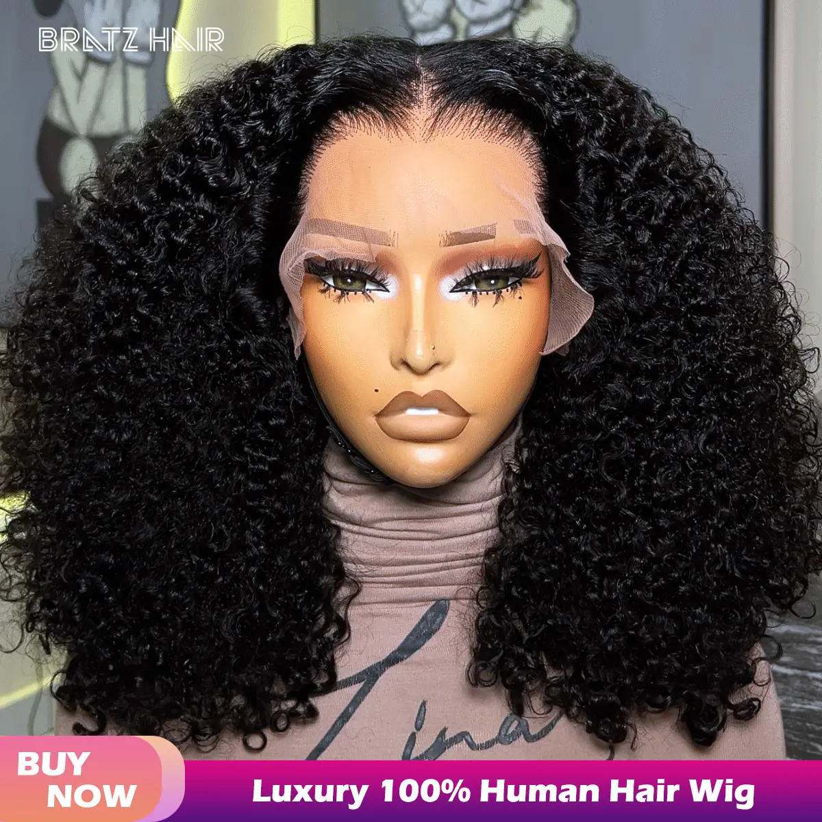 

Готовый к носке бесшовный кудрявый парик из натуральных волос Super Double Drawn, 13x4 с кружевной передней частью, для женщин, без клея, 4x4, 5x5