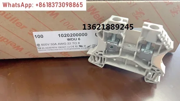 

100Pcs Weidmüller Terminal Block WDU 6 1020200000 6mm2