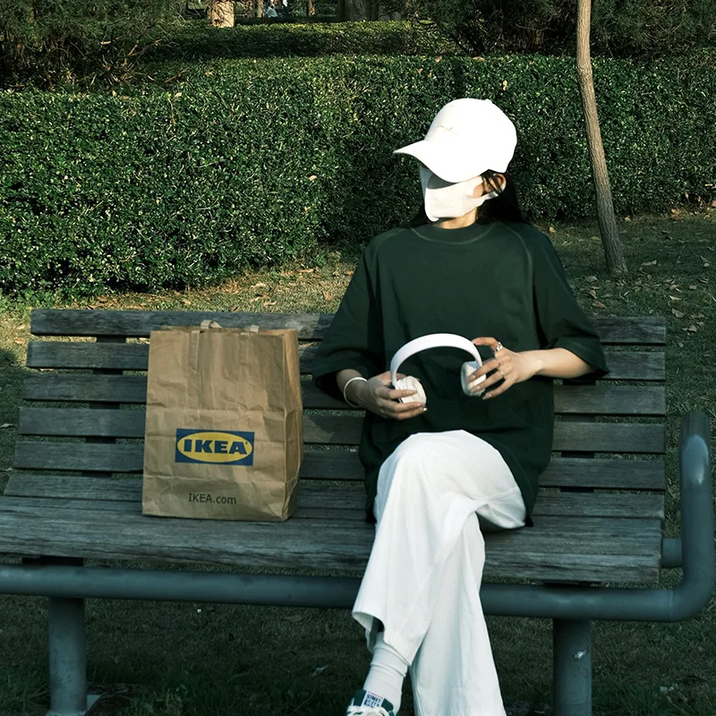 

Raglan Short Sleeved T-shirt for Women Solid Color Simple Layered Bottom Shirt 2024 Summer Loose Cotton T-shirt Top