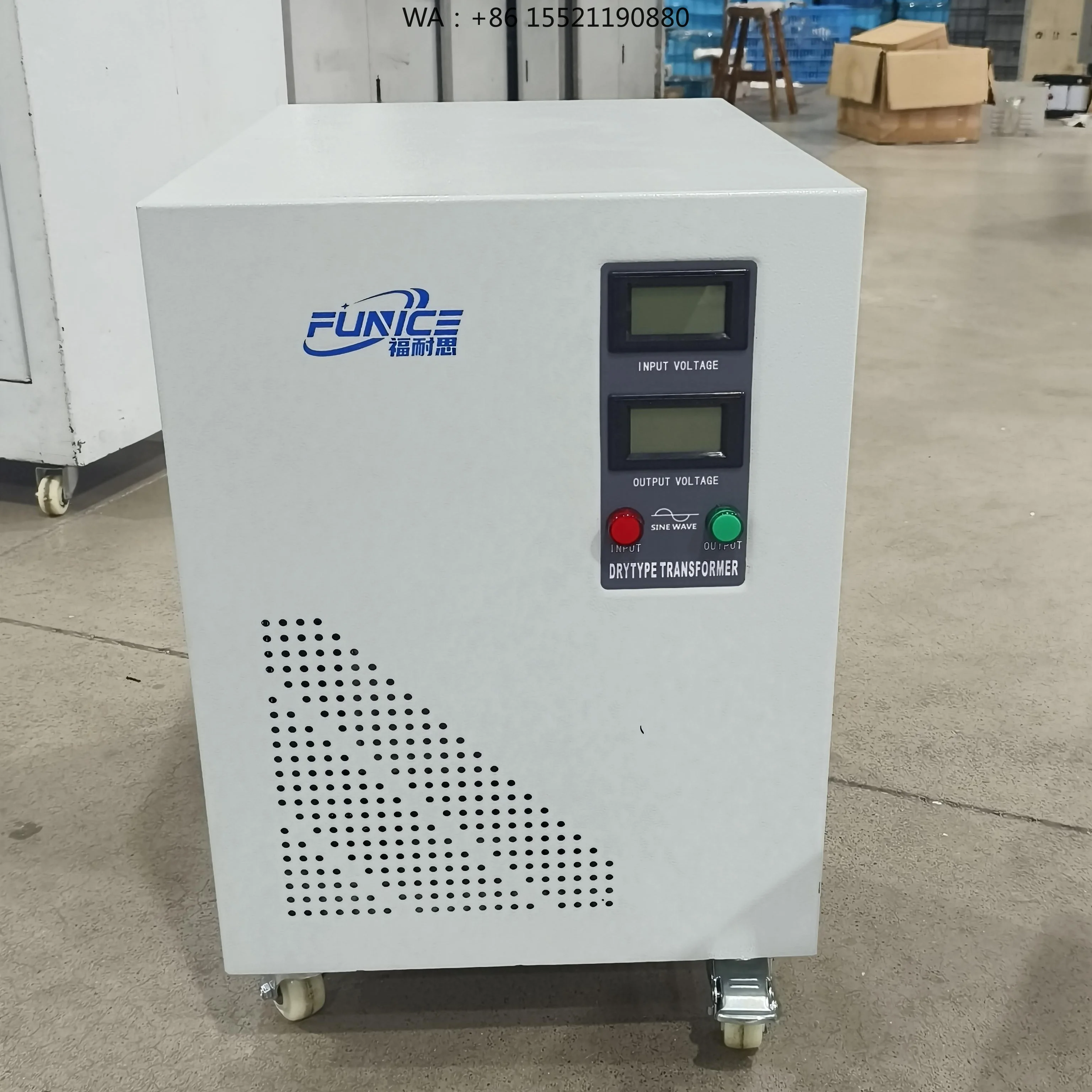 KVA 380V to 220V Voltage Transformer 3 Phase Dry Type Transformer 15