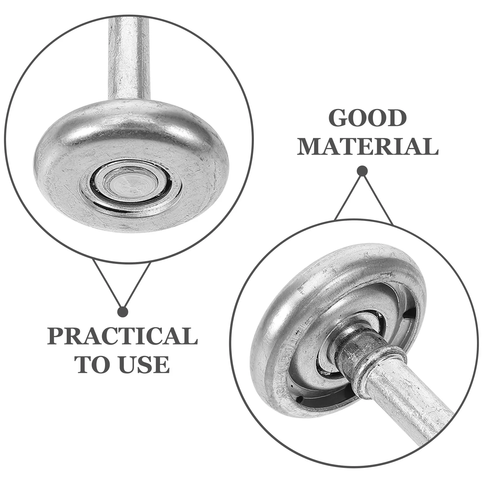 

4pcs Garage Door Rollers Replacement Heavy Duty Wheels With Stem Smooth Quiet Operation For Residential Doors Compact Durable