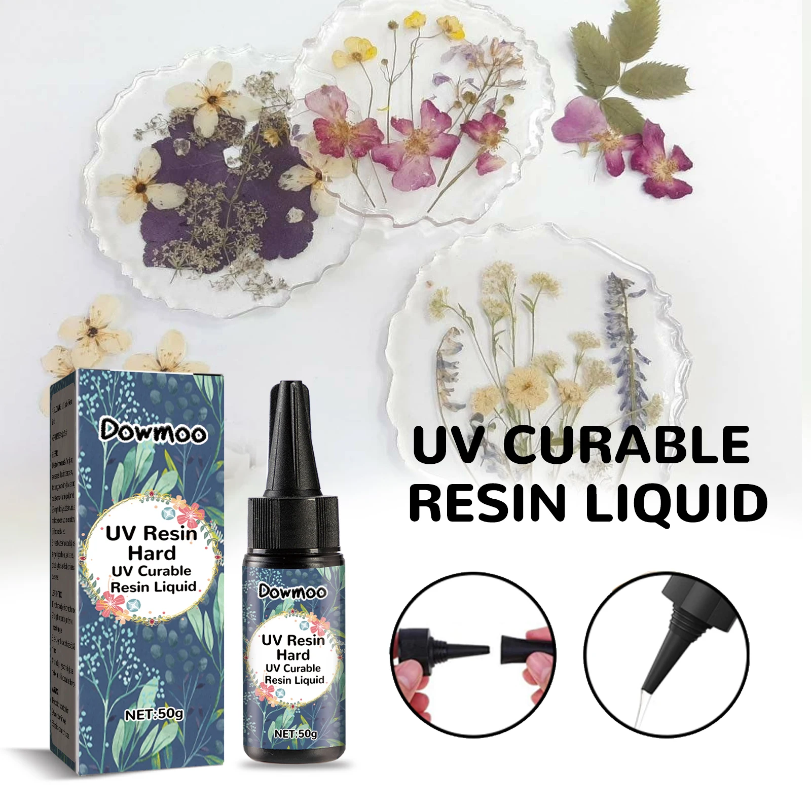 

UV Curable Resin Liquid Crystal Clear No Yellowing Fast Curing Low Odor Strong Eco-Safe for DIY Jewelry Crafts Educational Toy
