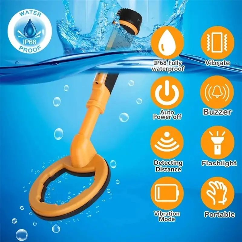 AEE6-2 In 1 Underwater Metal Pulse Pinpointer Induction Diving Treasure Waterproof Metal Metal Finder