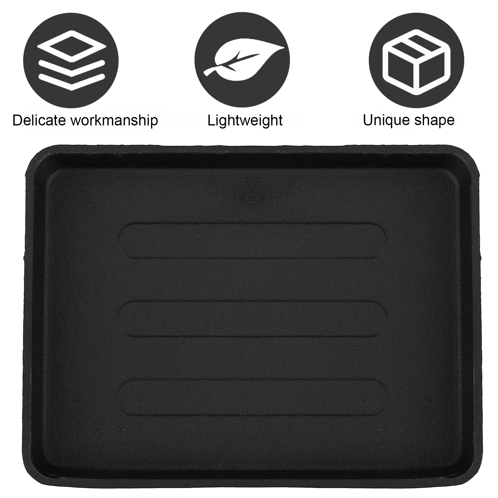 

Cast Iron Bbq Grill Plate Thick Barbecue Pan Large Surface Perfect for Steak Vegetables Shrimp Outdoor Bbq Accessories