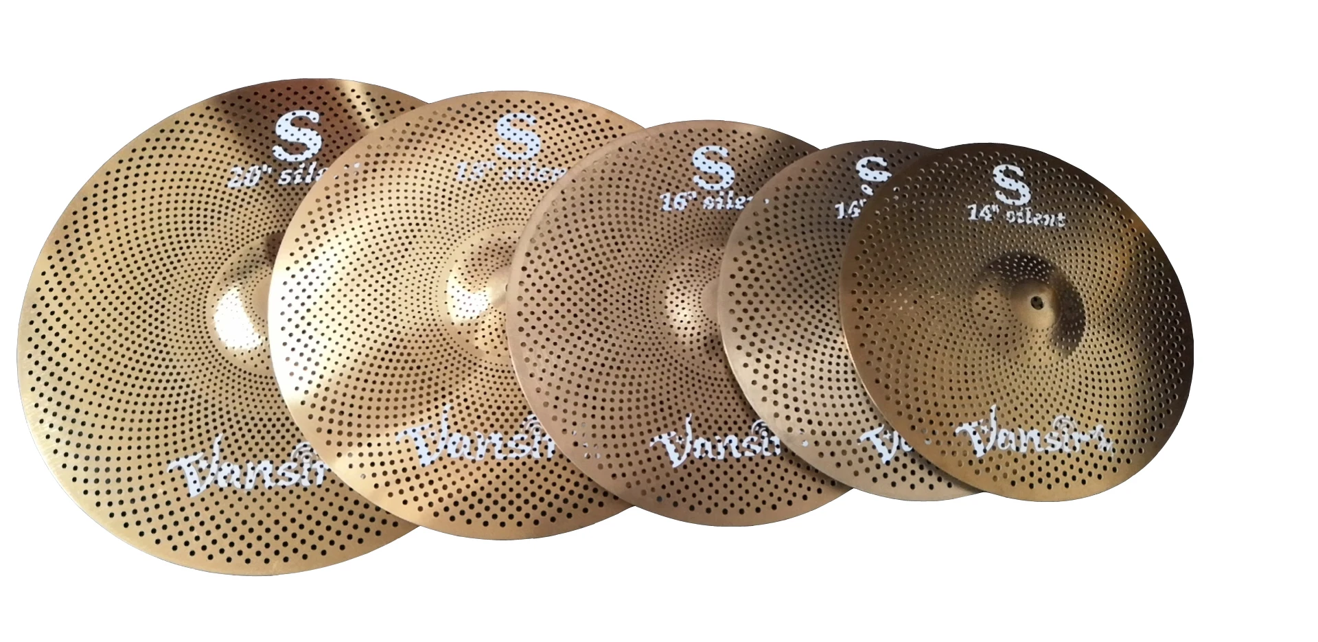 

Vansir Gold Color Very Large Low Volume Mute Cymbal Set