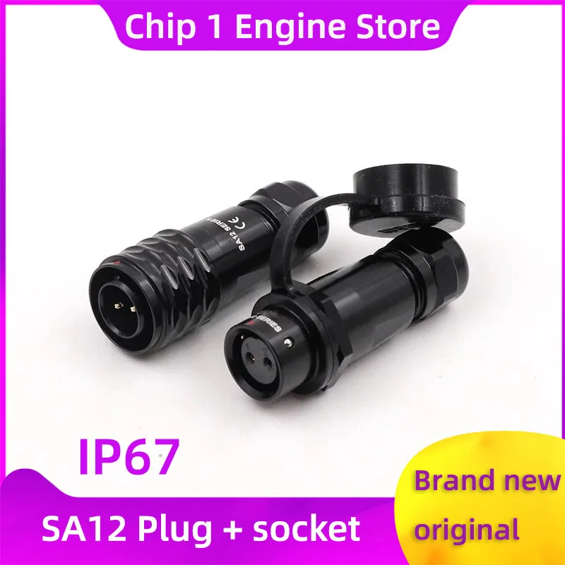 

For WEIPU Aviation Plug&Socket Male&Female Connector SA12 10/P 12/S 2 3 4 5 6 7 9Pin IP67 Industrial Waterproof Power Connector