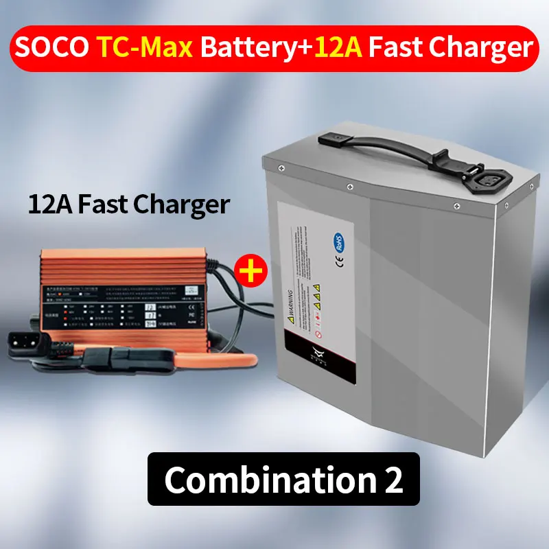 For Super Soco TC Max Battery Ant 300A BMS Batteries Direct Replacement Speed-up Controller Fast Charger TC-Max