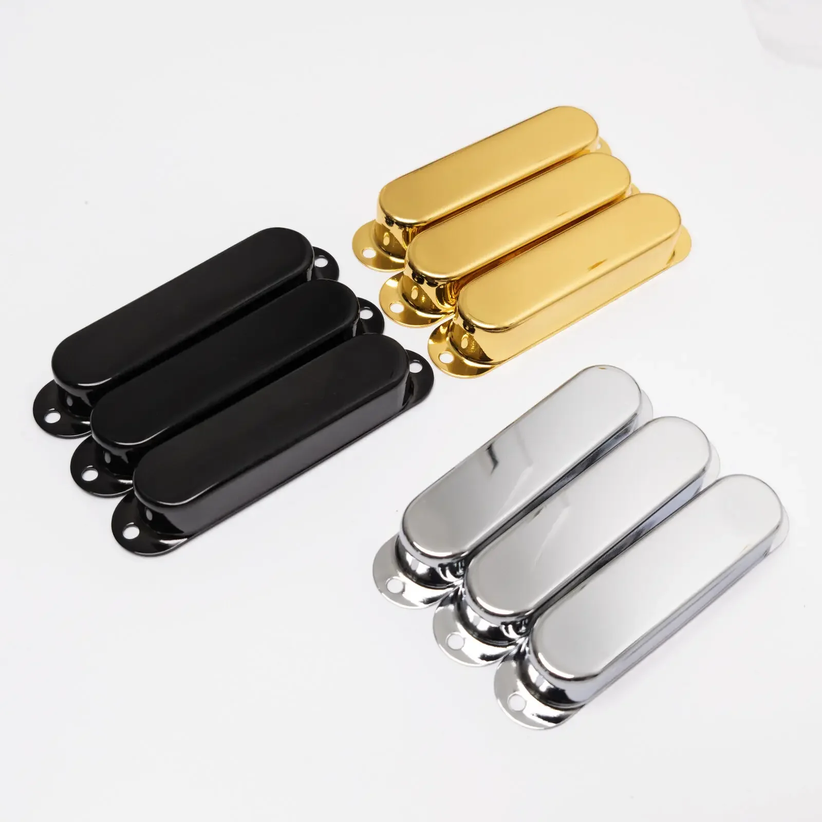 

ST Electric Guitar Single Coil Pickup Brass Cover, Closed Pickup Cover, Sealed Copper ST Metal 3 Color