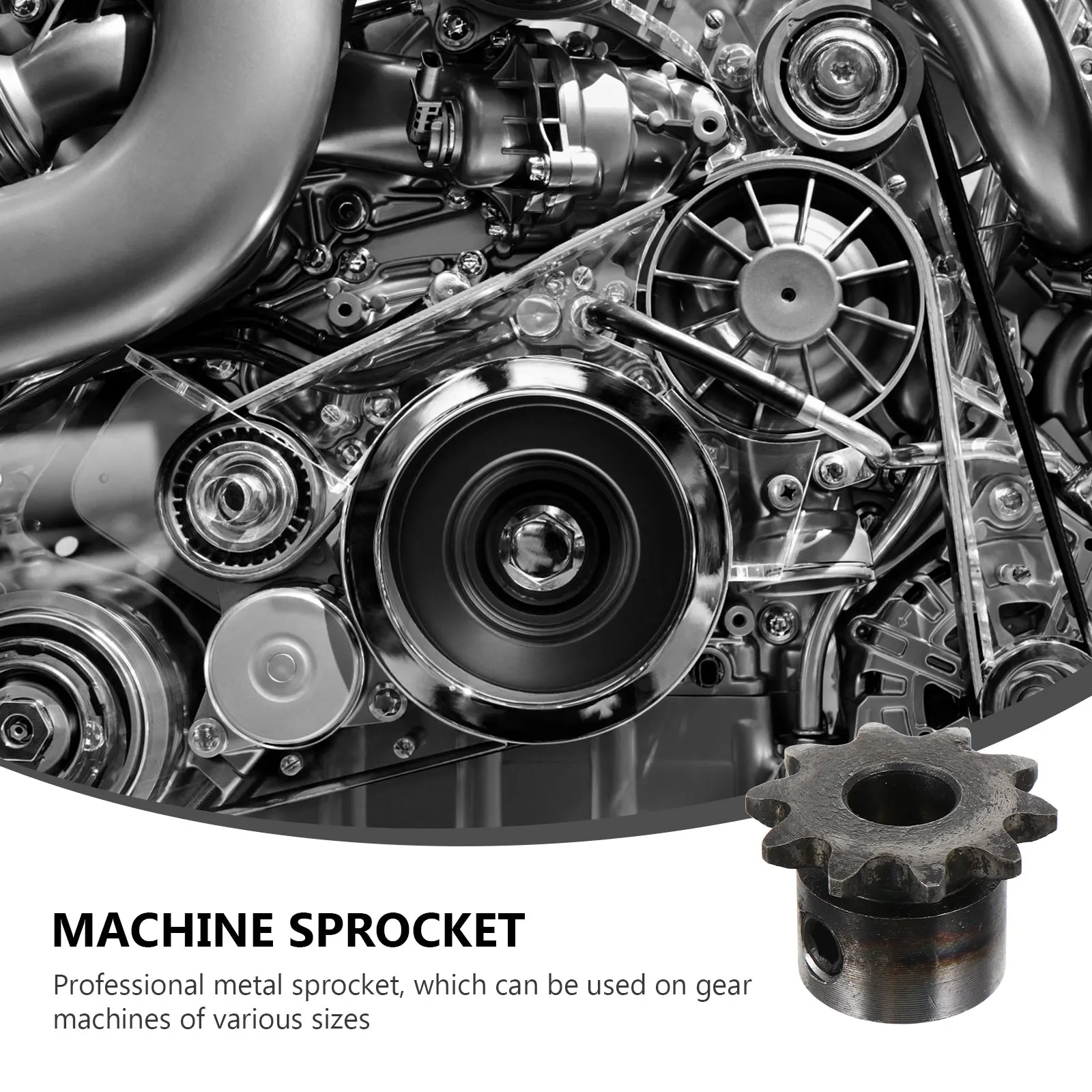 Single Sprocket 10 Teeth Motor Metal Sprocket Durable Practical Use Widely Applied in Hardware Mould Machine Part