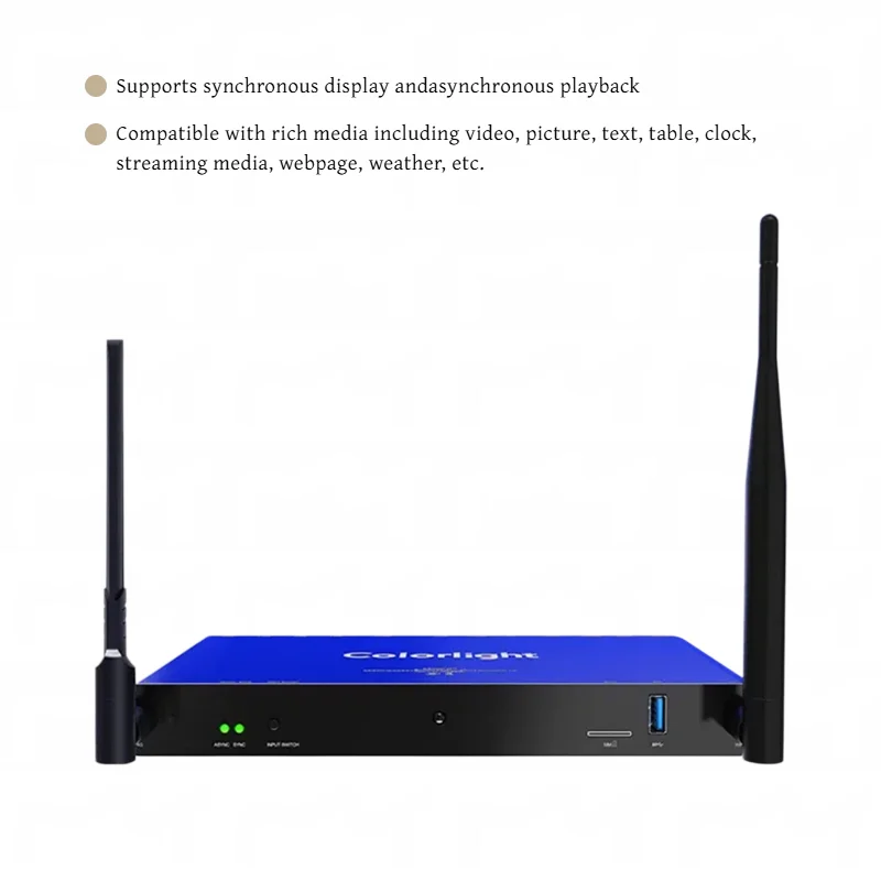 Colorlight A100 LED Cloud Player HDMI 1920x1200@60Hz 1.3M Pixels Sync Async LED Display Controller for LED Display