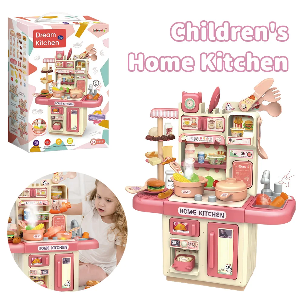 مجموعة لعب المطبخ للأطفال |   ألعاب الطبخ التظاهرية مع ملحقات الشيف والأضواء والأصوات |   هدية لعب الأدوار التعليمية للأطفال من سن 3 سنوات فما فوق