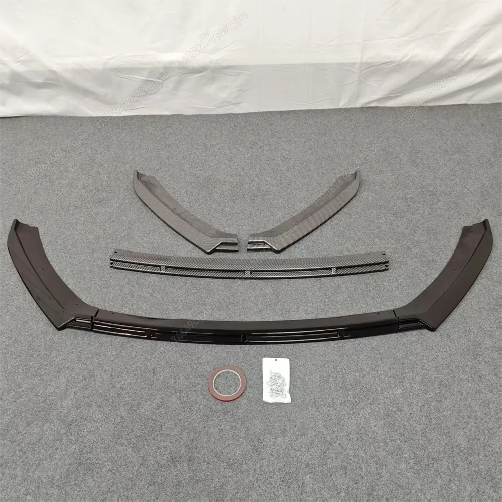 Car Front Bumper Lip Splitter Maxton Style For Seat Leon MK3 MK3.5 2012-2019 ABS Gloss Black Body Kit Spoiler Accessories Tuning view 5