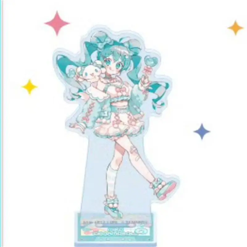 Hatsune Miku Rin Len Acrylic Stand Anime Peripheral Cartoon Cute Desktop Ornaments Kawaii Gifts for Friends’ Birthdays Goods