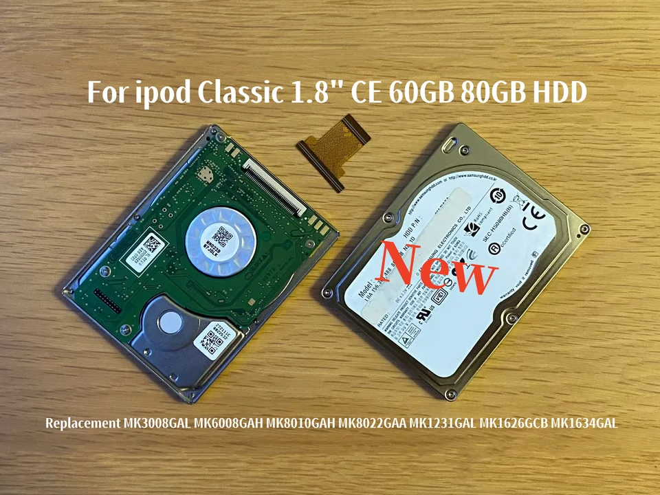 HDD 80GB For Ipod Classic 6th 80Gb 160Gb 6.5th 120Gb 7th 160Gb
