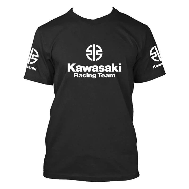 

Мужская и женская футболка Kawasaki с короткими рукавами, осень 2023, новый хлопковый спортивный свободный повседневный топ с короткими рукавами и круглым вырезом