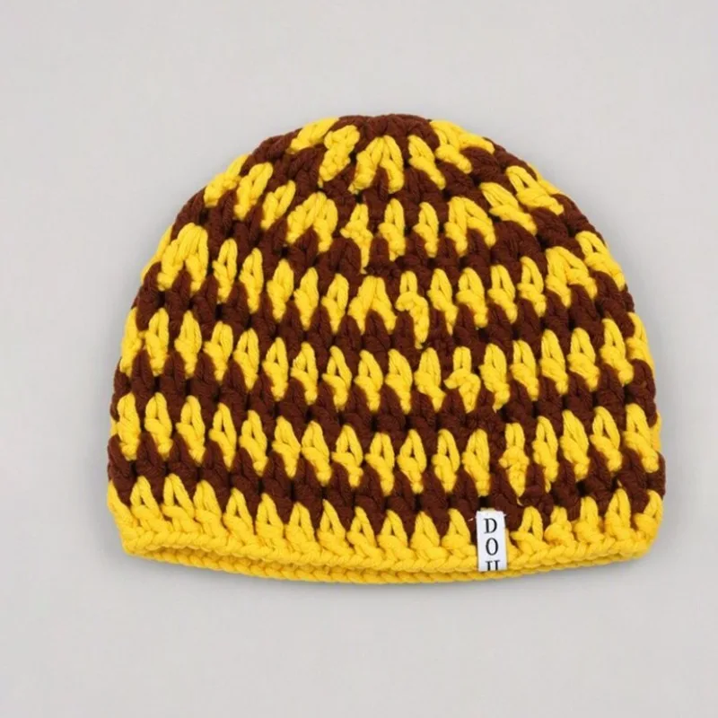 Autumn Winter Handmade Knitted Hat Hollow Knitted Hat Travel Photo Hat Trendy Warm Hat Cute