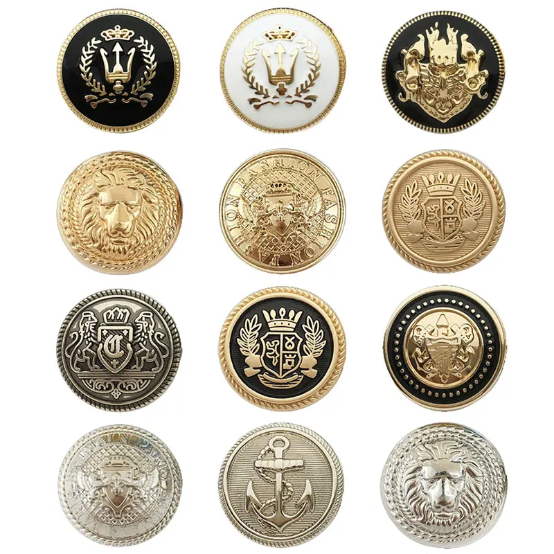 10 sztuk metalowe guziki dla projektantów odzieży ręcznie robione luksusowe akcesoria do szycia odzieży dekoracyjne hurtownia płaszcz Craft HandmadDIY